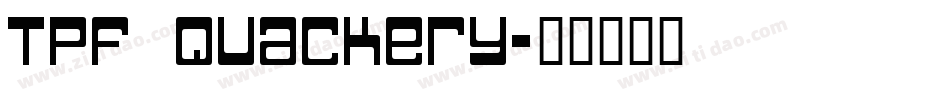TPF Quackery字体转换